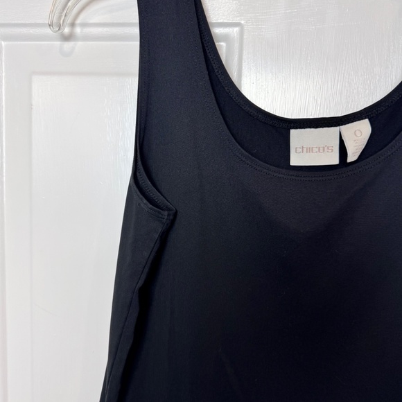 Chico's "Vicki"  Cascade Zebra Stripe Cardigan & Black Tank, GUC, - Picture 10 of 10